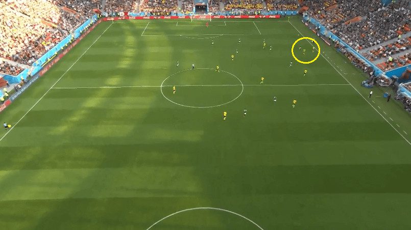 SWE play long from kick off