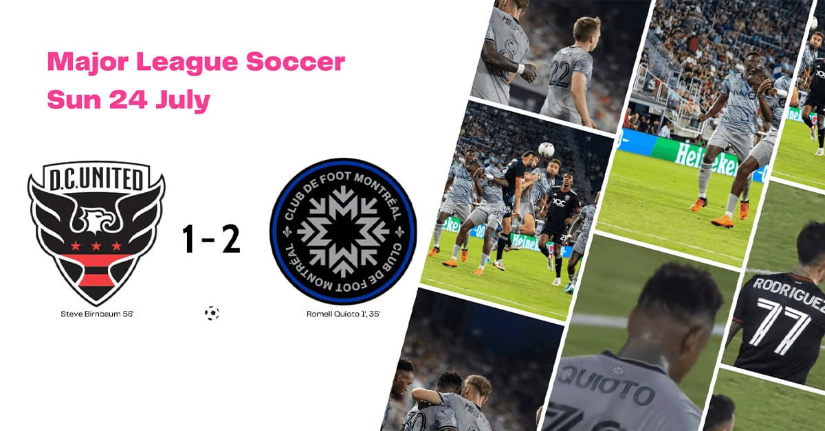 MLS 2022: DC United vs CF Montreal – data viz, stats and insights