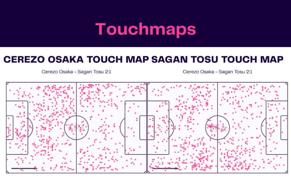 J-League 2022/23: Cerezo vs Sagan - data viz, stats and insights