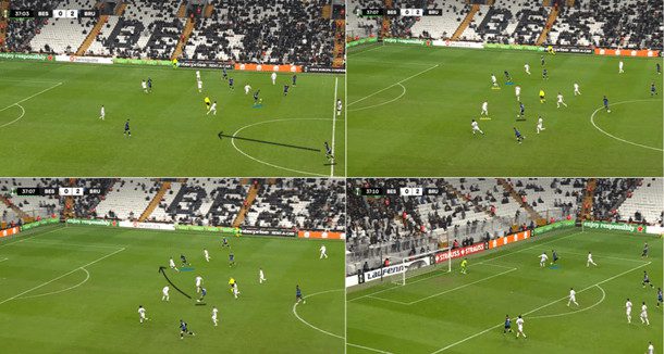 De Cuyper Through ball vs Besiktas Complete