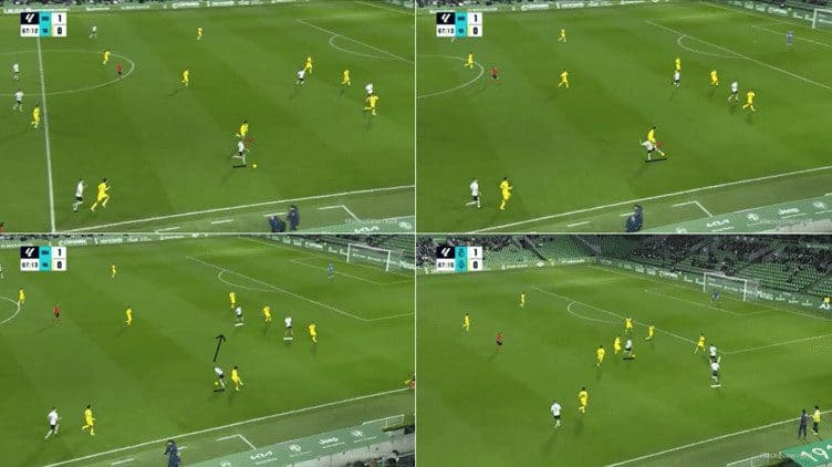 Peque Dribbling vs Villarreal B Complete