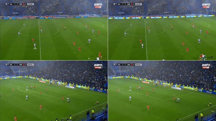 Prestianni Accel Dribble vs Arsenal Complete