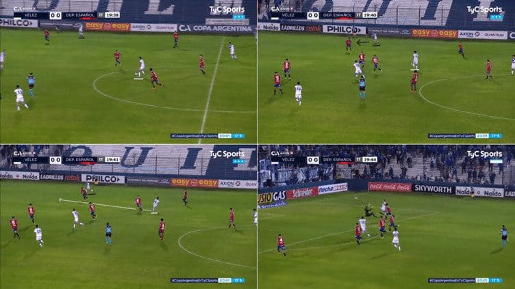 Prestianni Goal vs Deportivo Espanol Complete