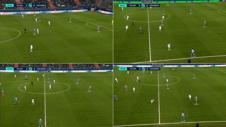 Caen Attacking Shape vs Concarneau Complete