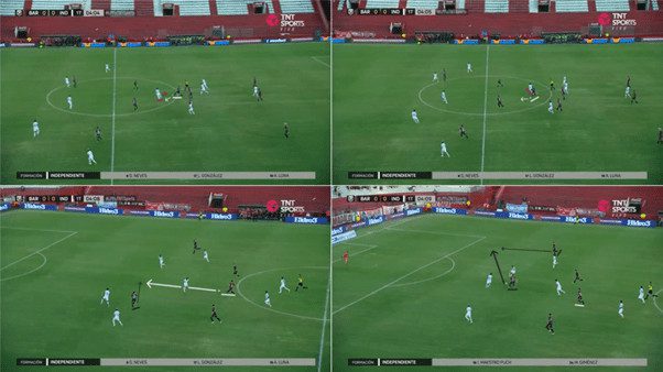 Zalazar Dribble and Through ball vs Independiente Complete