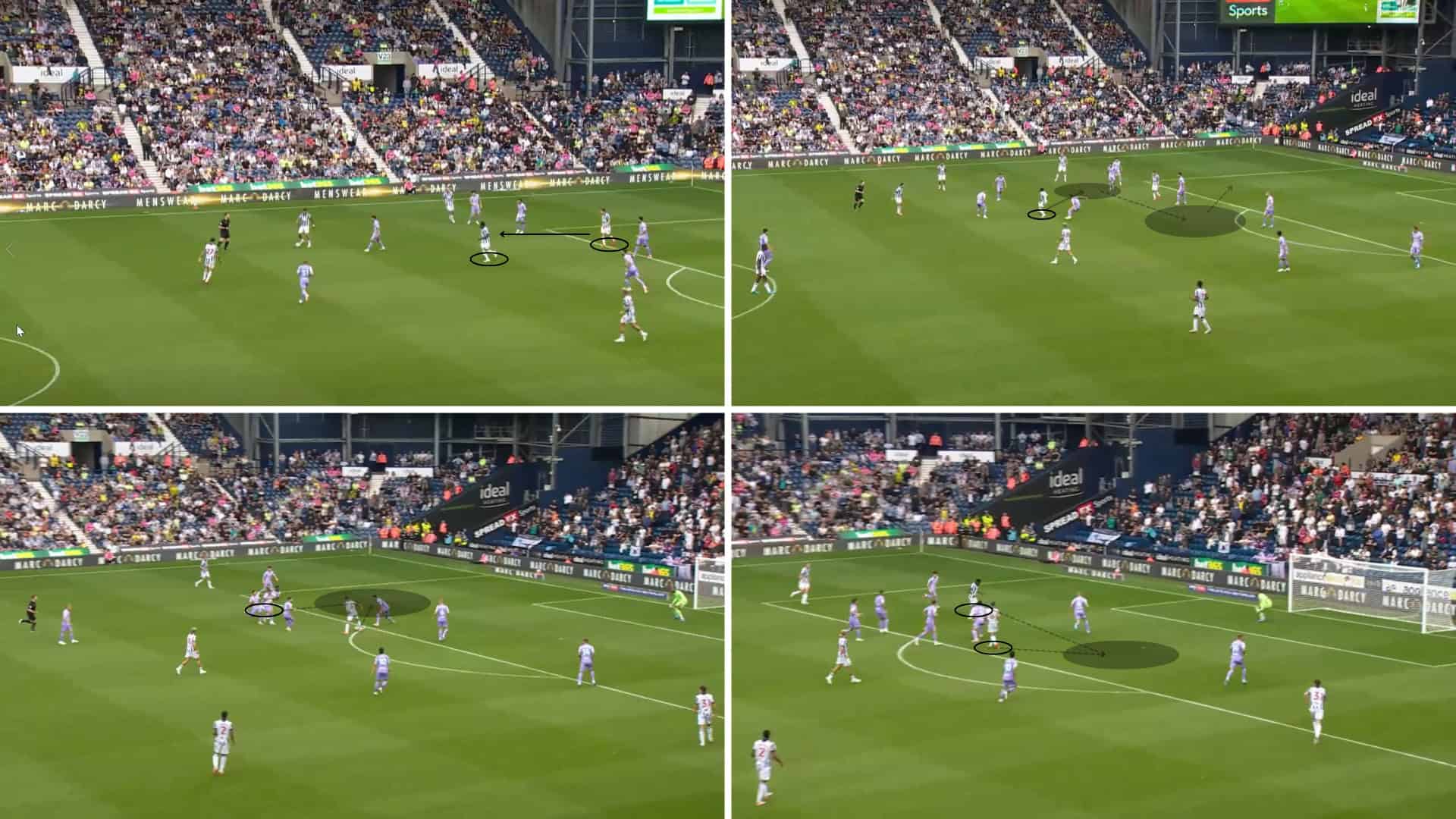 West Brom Josh Maja Sequence