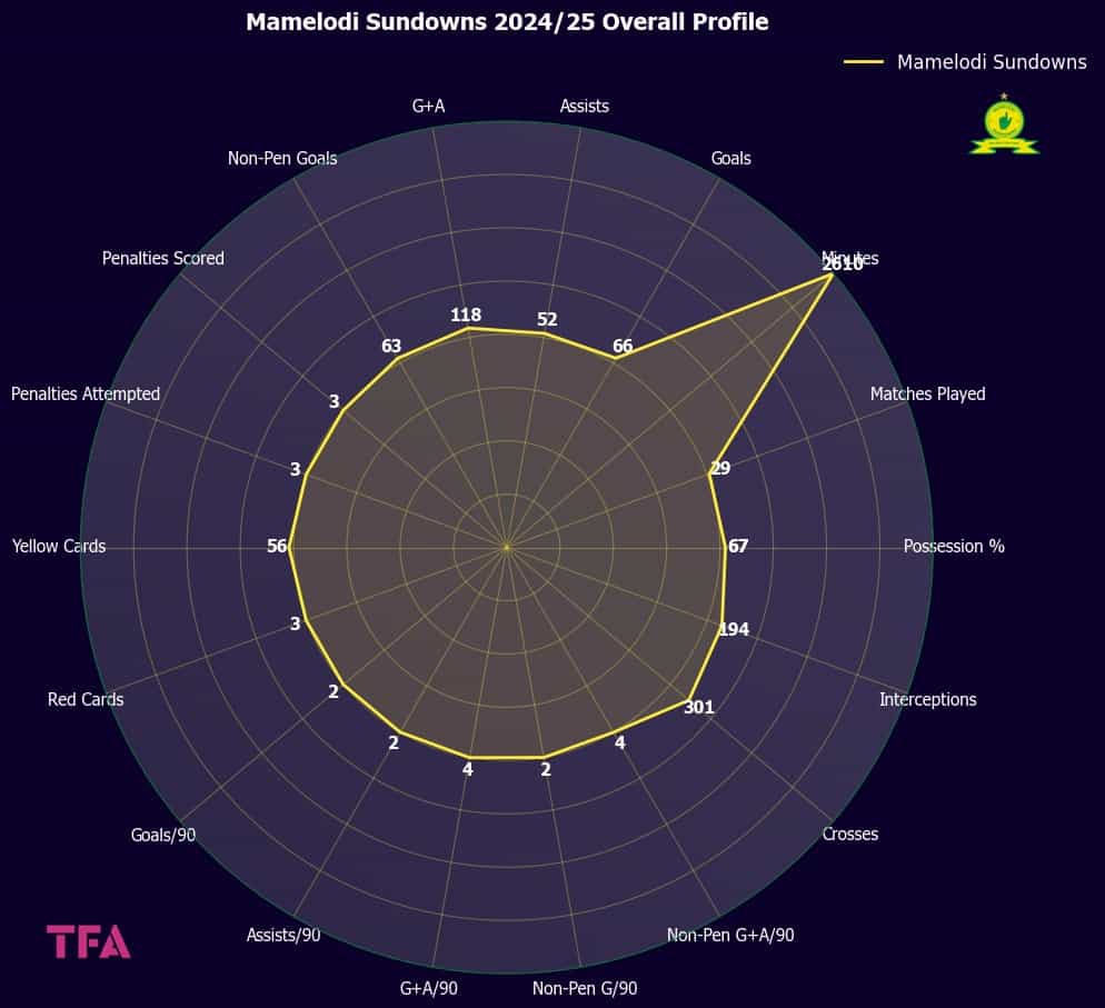 Mamelodi Sundowns 2024-25 Overall Profile
