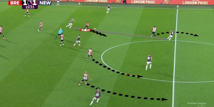 Winning ball in mid third 2