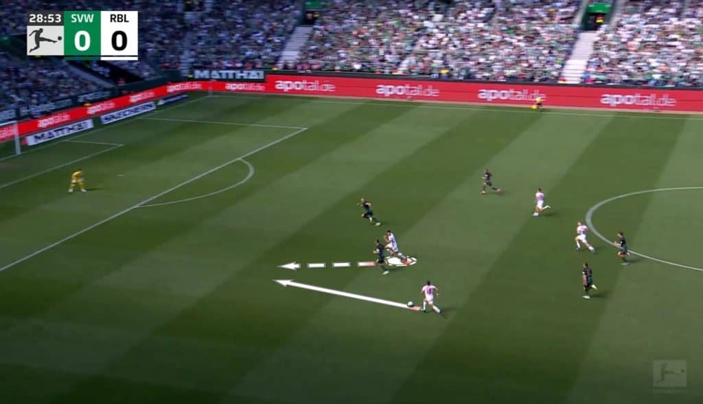 Sesko underlapping run