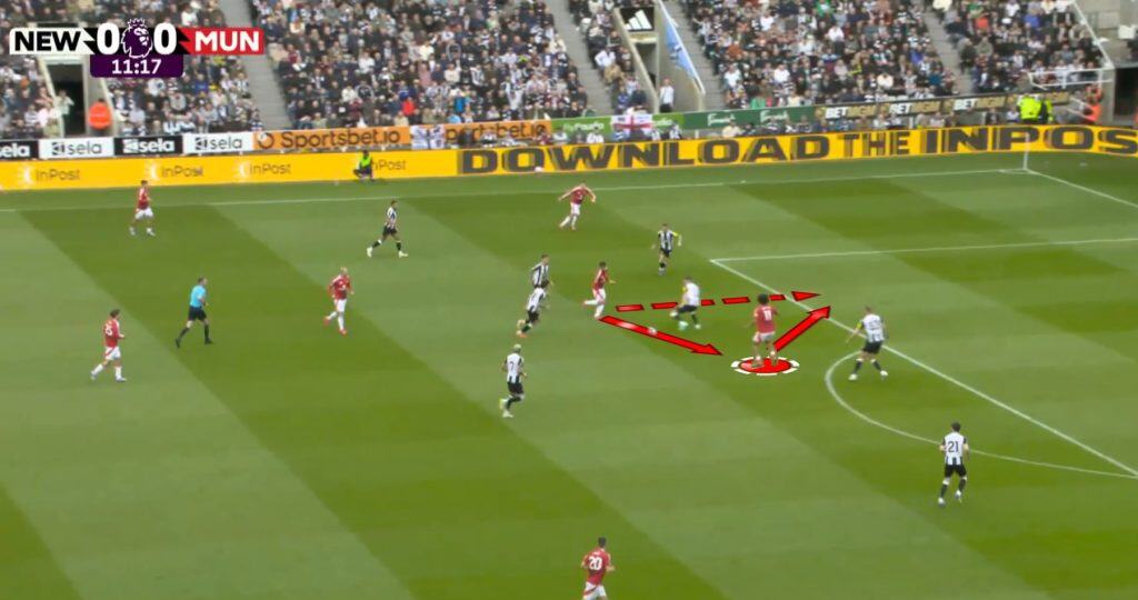 Zirkzee link up in zone 14