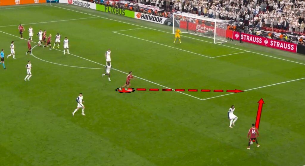 Zirkzee underlapping run