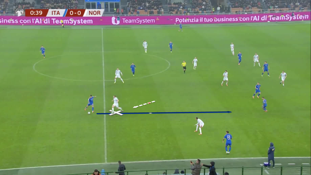 Norway cutting vertical pass