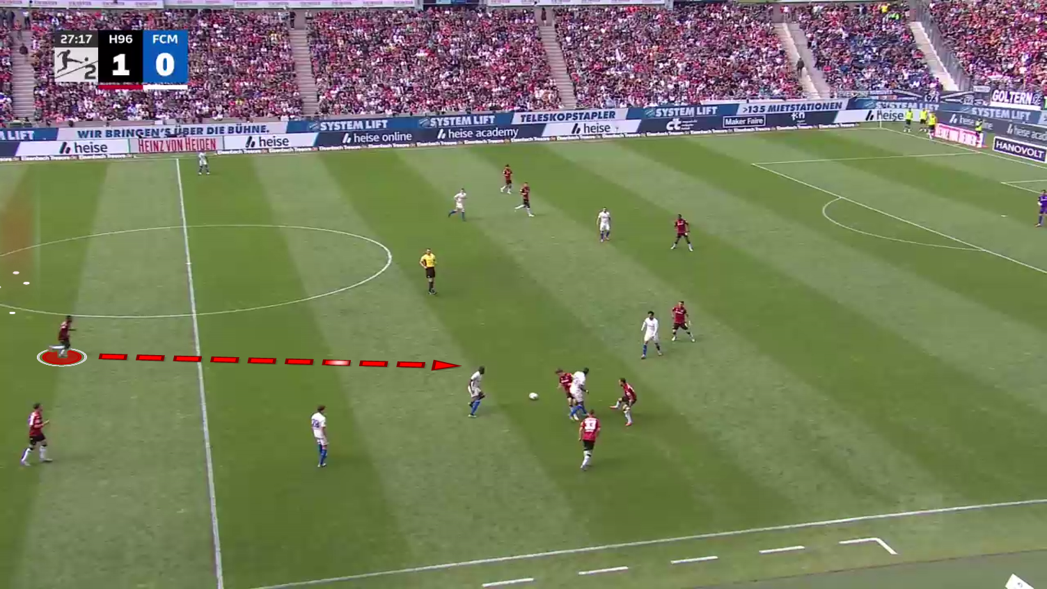 Noel Aseko at Hannover 96 2025/26: The replacement for Leon Goretzka