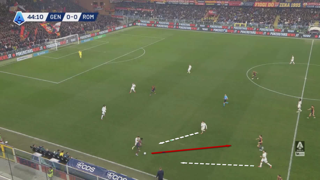 Genoa exit pass wide area