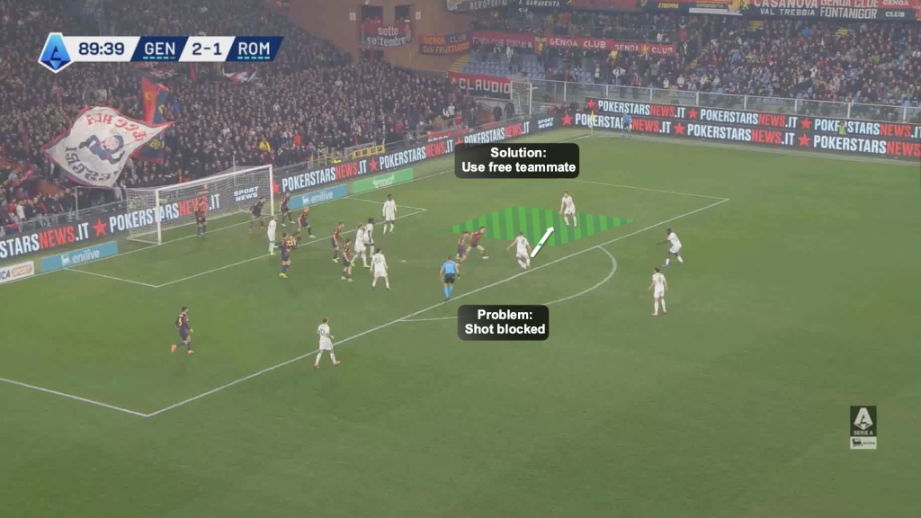 Roma solution shot blocked