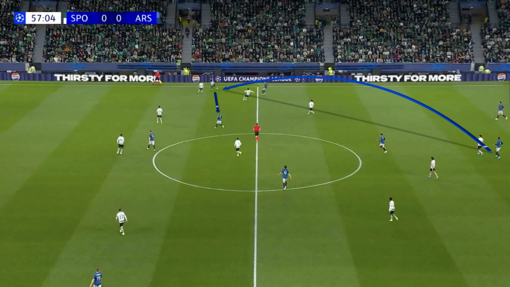 Arsenal out to in pass 1