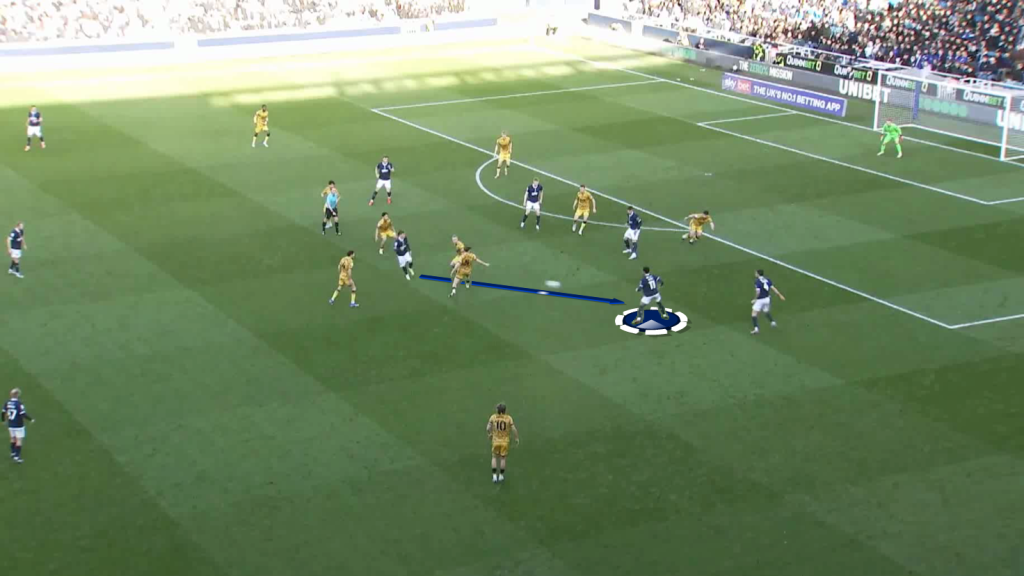 Receives in half space to shoot