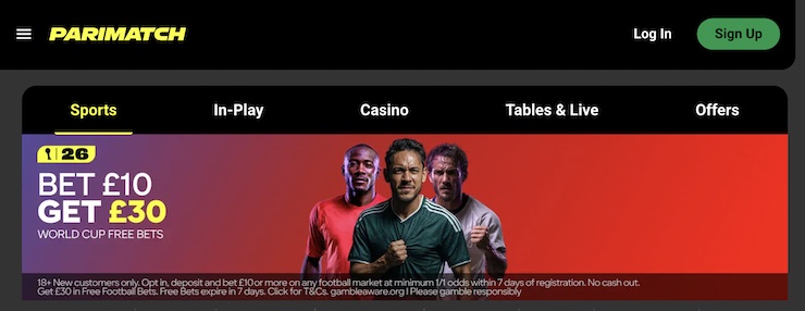 Parimatch has special sports betting offers for UK punters.
