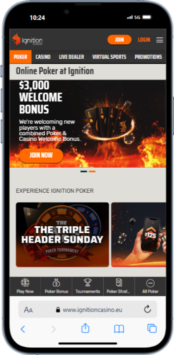 Ignition casino homepage