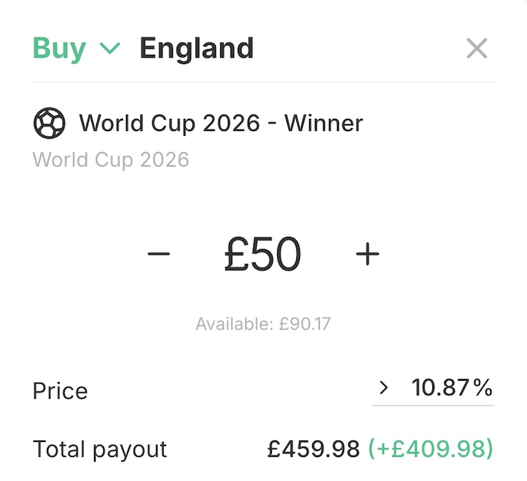 Betting Exchanges allow you to bet on the 2026 World Cup winner