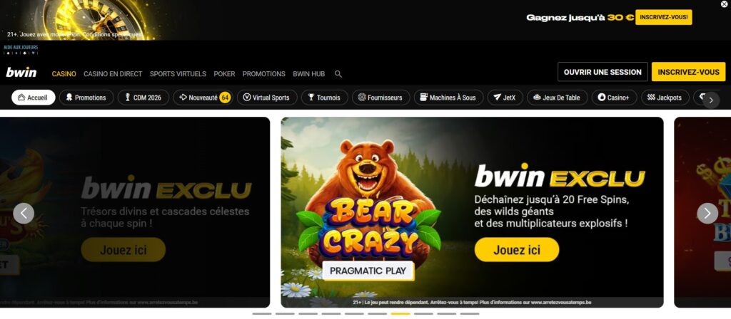 Casino en ligne BWIN belgique