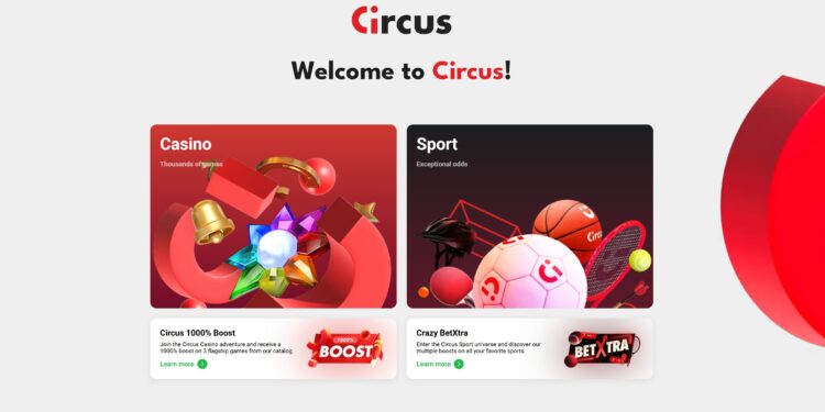Screenshot Circus Casino online Nederland