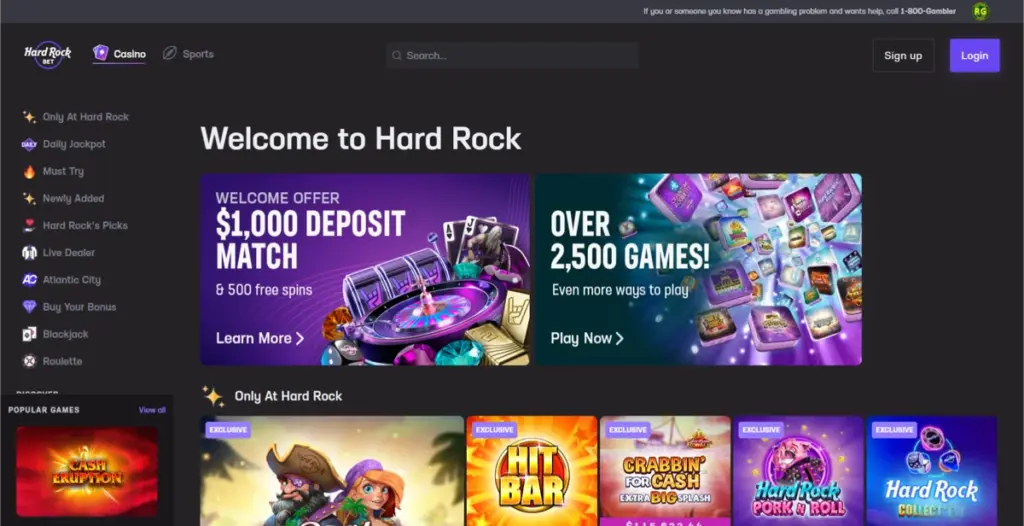 Homepage Hard Rock Casino online casino Nederland