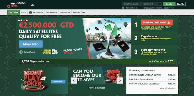 PaddyPower Poker ranks among the best online poker sites not on GamStop for new players.