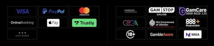 Common payment methods at top betting sites include Apple Pay.