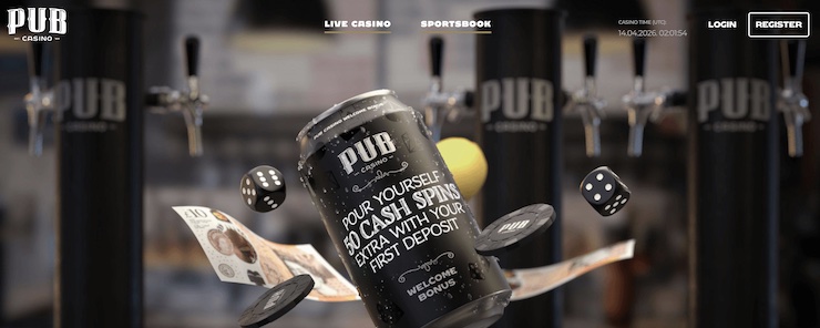 Pub Casino is one of the best Apple Pay casinos with instant withdrawals.