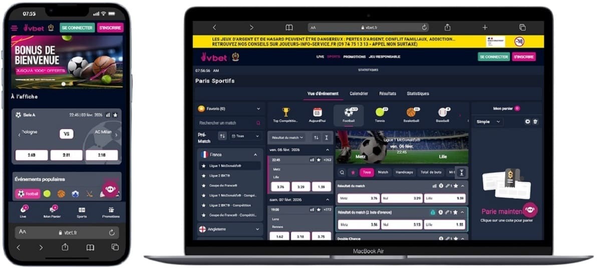 vbet - paris en ligne site