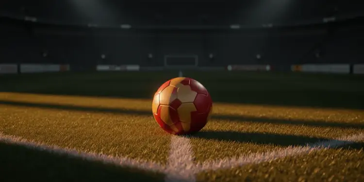 Floodlit football pitch at evening kick-off with ball on penalty spot; Belgium red and Egypt white colour accents.
