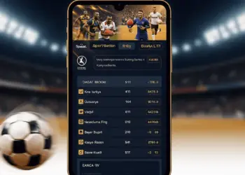 Digital sports betting platform on mobile device in Kenya, displaying odds and sports betting interface