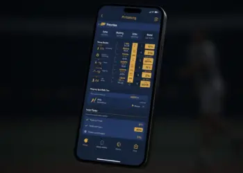 Premium smartphone displaying a sports betting app interface with live odds and Philippine sports background