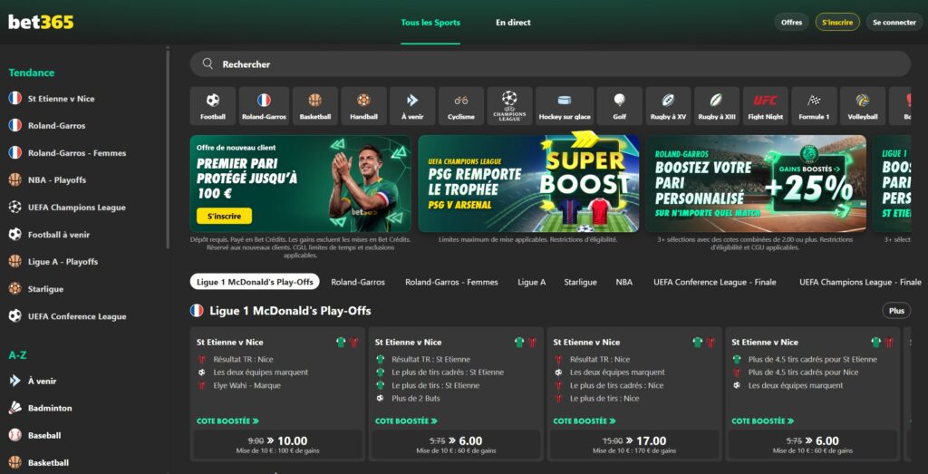nouveau casino en ligne 2026 - bet365