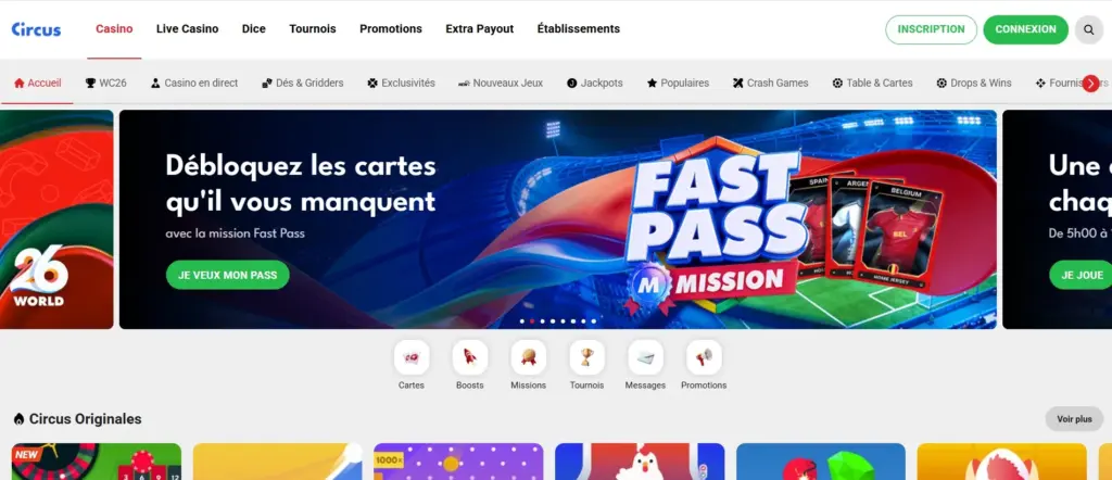 Casino en ligne Casino Circus