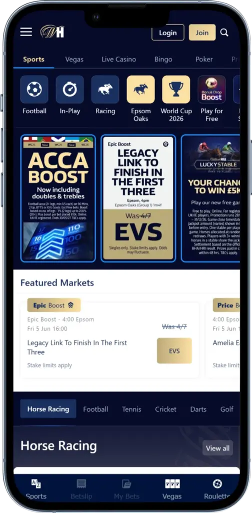 william hill betting app