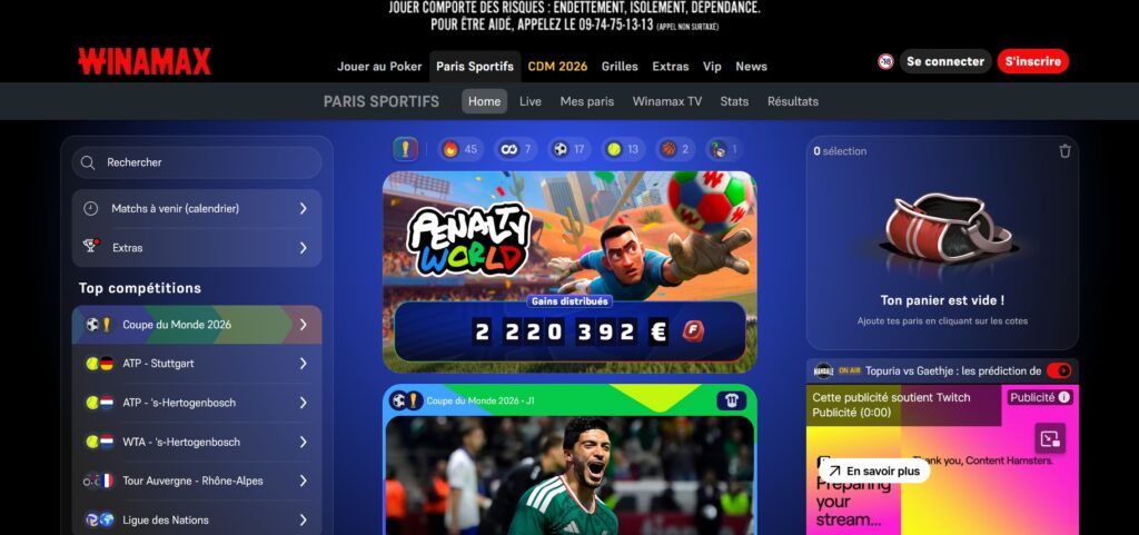 paris sportif winamax